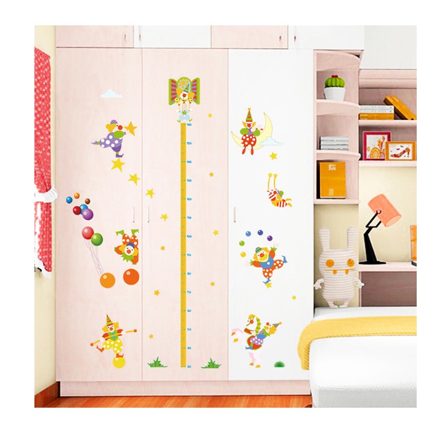 Decal thước đo những chú hề vui nhộn