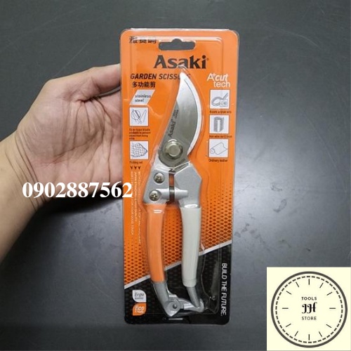 Kéo cắt cành inox Asaki AK-8643 nhật bản 8inch