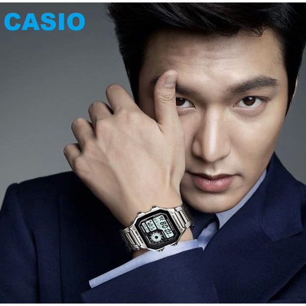 Đồng hồ nam CASIO AE-1200WHD-1AV Chính hãng - Dây đeo kim loại - PIN 10 NĂM - chống