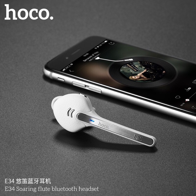 TAI NGHE BLUETOOTH HOCO E34 chất liệu kim loại sang trọng âm thanh lớn rõ ràng pin dùng dược lâu