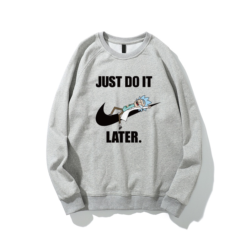 Áo hoodie nỉ cho nam form rộng Familylove – Áo mùa đông Nam nữ Thông điệp Just Do It Later - Let free