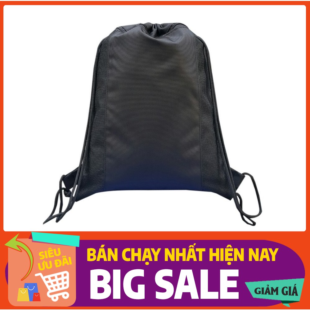 [FREESHIP❤️] Balo dây rút FULL ĐEN chất vải dù chống thấm nước có ngăn kéo trong phối lưới thời trang BL#235