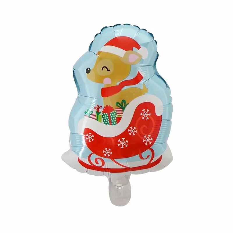 1 Bong Bóng Lá Nhôm Hình Bông Tuyết / Ông Già Noel / Ông Già Noel / Người Tuyết Dễ Thương Trang Trí Tiệc Giáng Sinh / Năm Mới