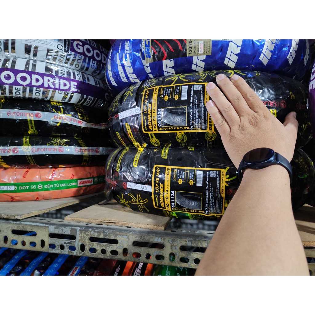 Vỏ  120/70-14 EUROMINA Casumina,  sau PCX, lốp 120/70-14,không dùng ruột