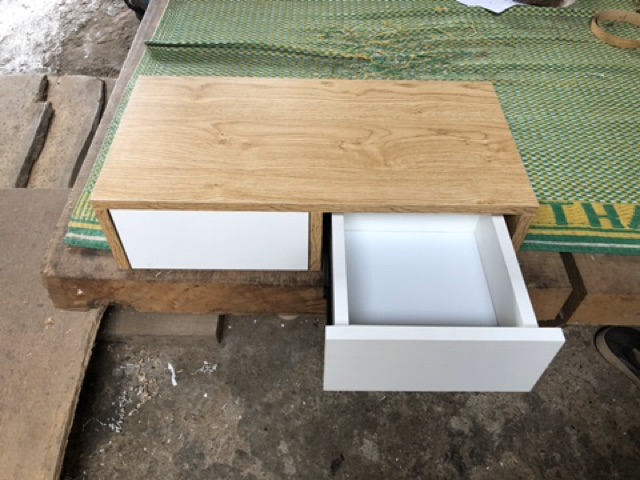 ✅ Bàn trang điểm treo tường mini đẹp 65cm có 2 ngăn kéo BTD-3558 | BigBuy360 - bigbuy360.vn