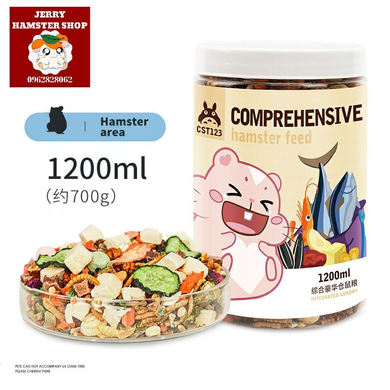 [Jonsanty]Thức ăn chính đóng hộp 1200ml cho hamster
