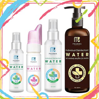 Xịt vệ sinh cá nhân MC PHARMA Individual Disinfectant Water 60ml - 80ml - 120ml - 220ml