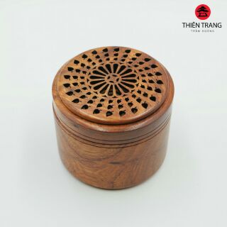 Hộp đựng và đốt trầm khoanh/ nhang vòng
