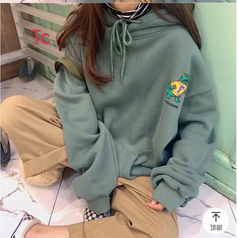 [Mã FAMARAL2 giảm 10K đơn 50K] Áo Hoodies Chất Nỉ Ngoại In HÌnh Cá Sấu UNISEX