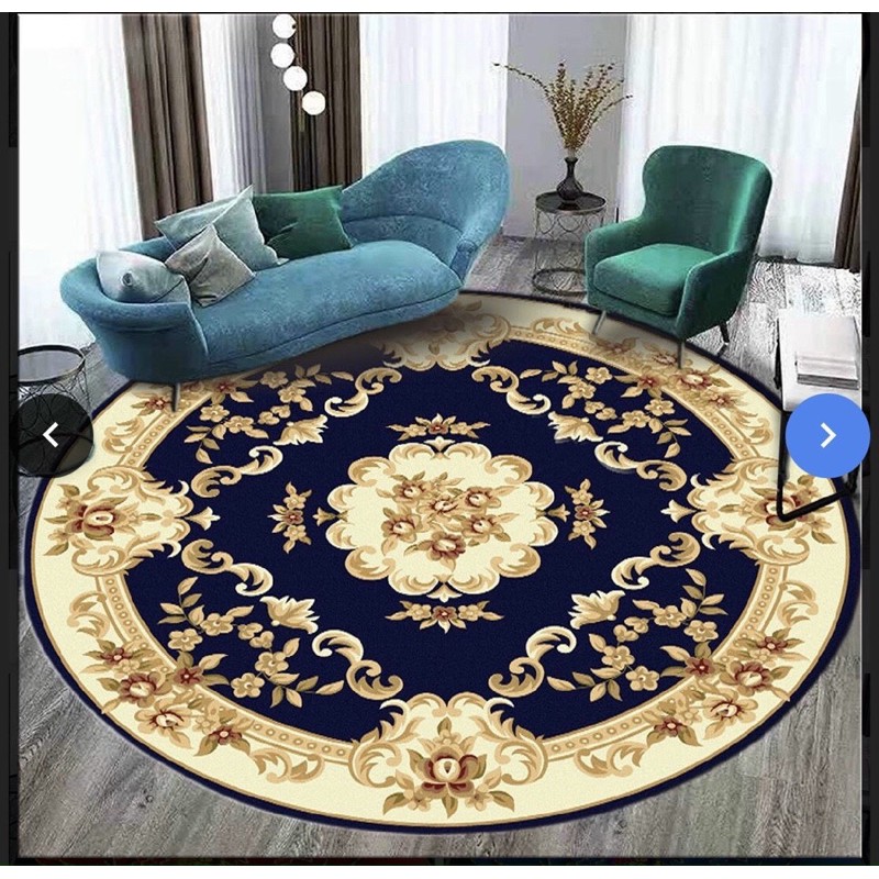 Thảm tròn bali 💖1mx1m💖 thảm bali tròn, miếng trải sàn