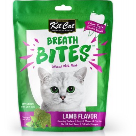 Snack viên nhai sạch răng cho mèo Kit cat breath bites 60gr