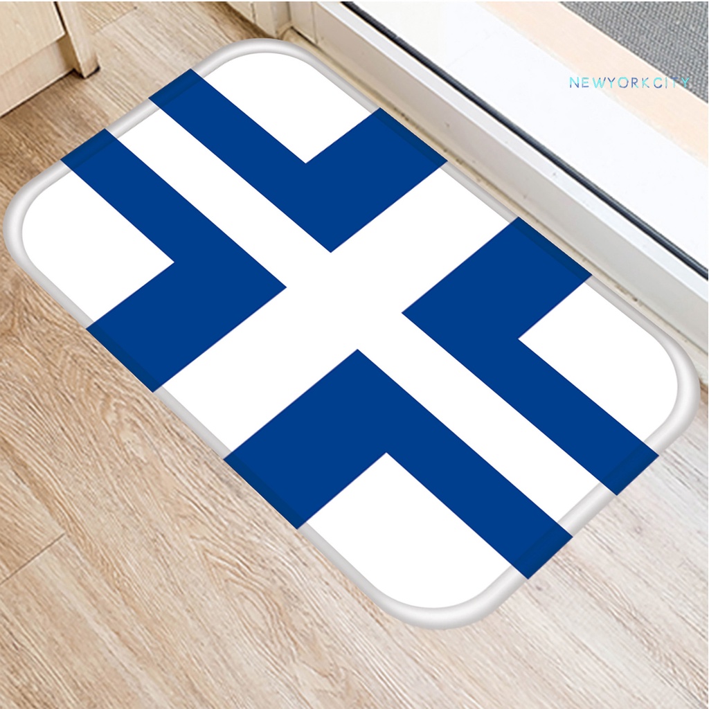 Thảm Chùi Chân Không Phai In Họa Tiết Trong Suốt Có Thể Giặt Sạch Cho Dorm