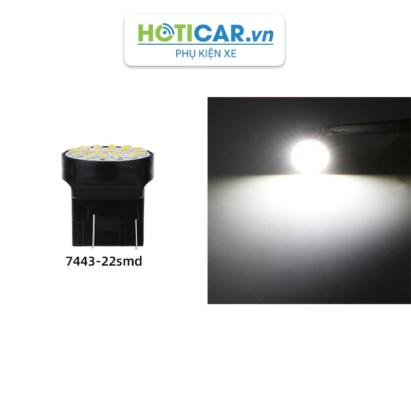Đèn LED hậu, phanh, xi nhan chân T20 7440 7443 T203014-22 Ánh Sáng Trắng