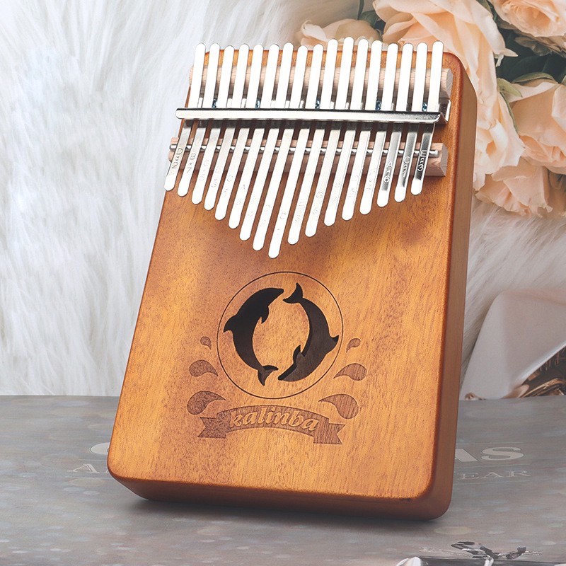 Đàn Kalimba bằng gỗ 17 phím, Đàn Kalimba Thumbs Piano ngón tay cái kèm phụ kiện  VT268