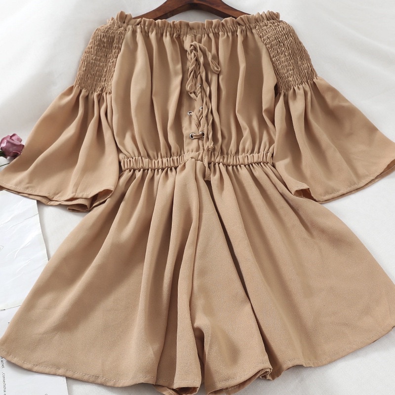 Jumpsuits phối dây thắt nơ ngực