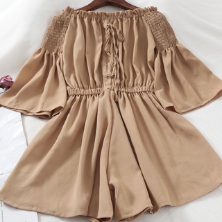 Jumpsuits phối dây thắt nơ ngực