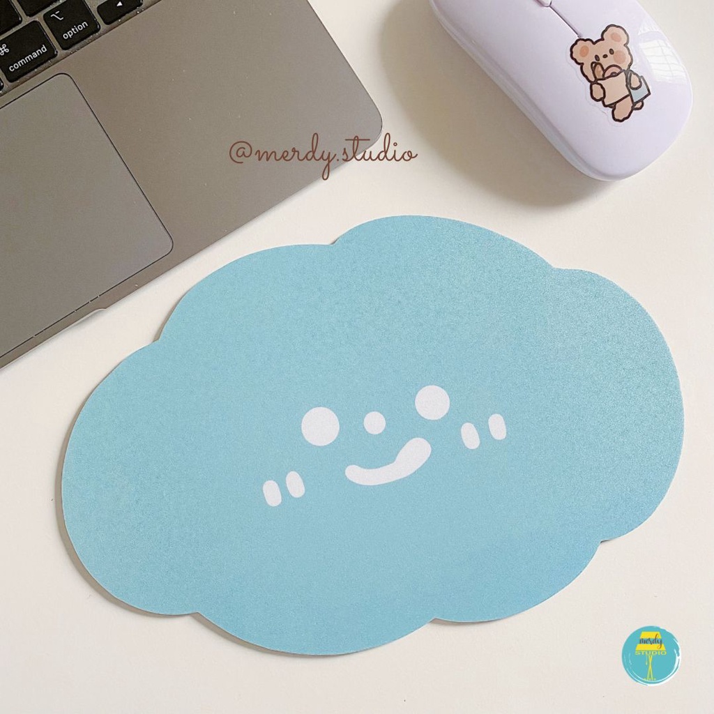 Mouse pad lót chuột hình đám mây (mẫu mới) chống thấm nước