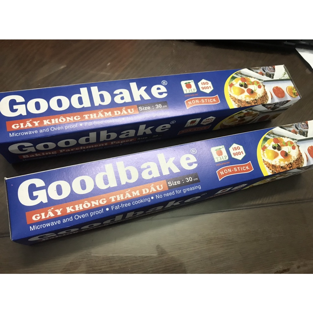 GIẤY CHỐNG DINH - GIẤY KHÔNG THẤM DẦU Goodbake - GIẤY NẾN rộng 30 cm - dài 5m (dùng lót bao gói thực phẩm khi nướng)