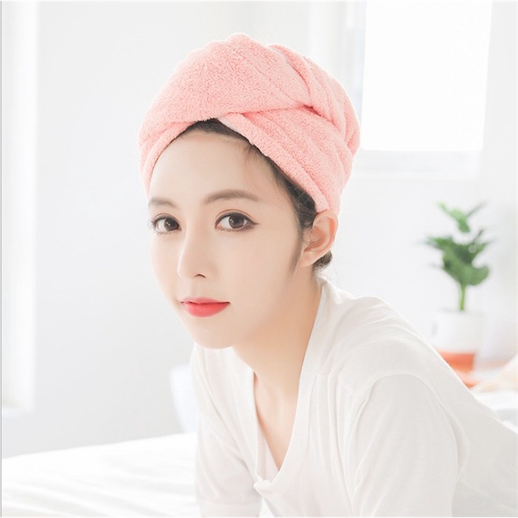 Khăn trùm đầu hong khô tóc nhanh chóng loại rẻ
