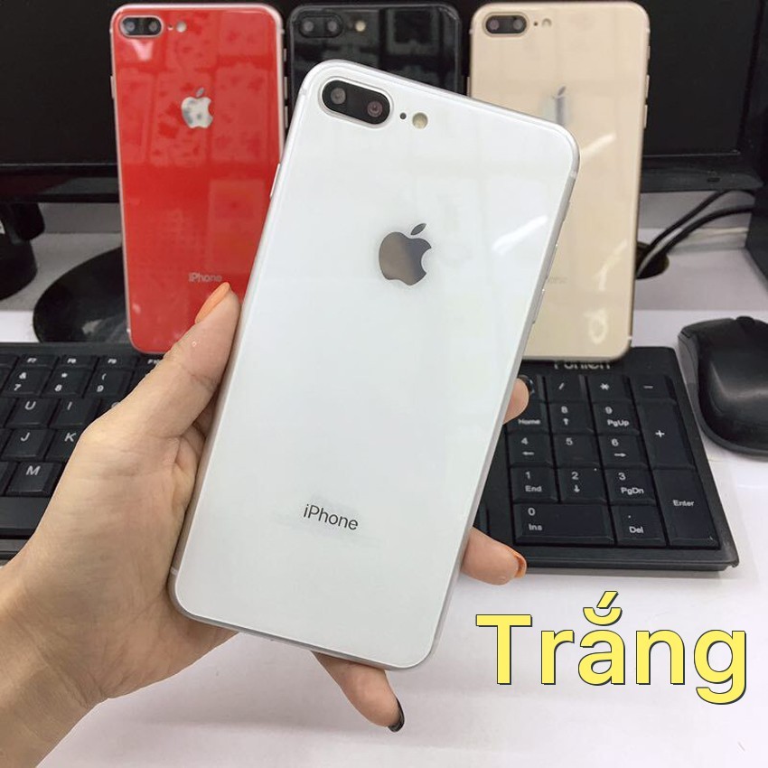 Kính gương cường lực màu dán mặt lưng (back) cho iPhone 7 Plus / iPhone 8 Plus giá rẻ