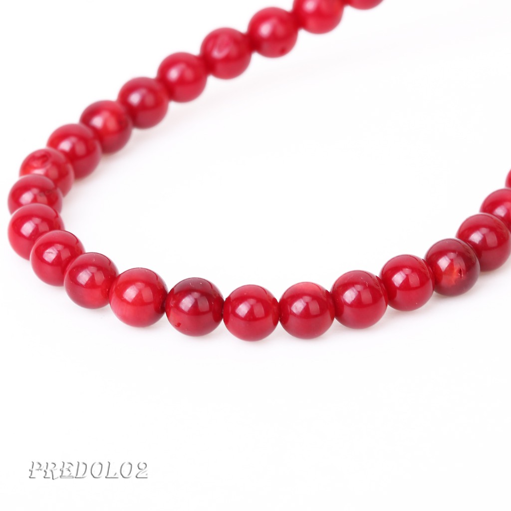 Chuỗi Hạt Đá San Hô Đỏ Tự Nhiên 4mm Predolo2 15.5 Inch