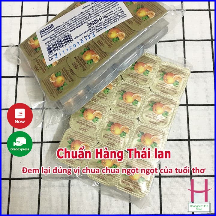 Vỉ 12 hộp nhỏ Kẹo C Cam Tim Thái – Vé về tuổi thơ { H }
