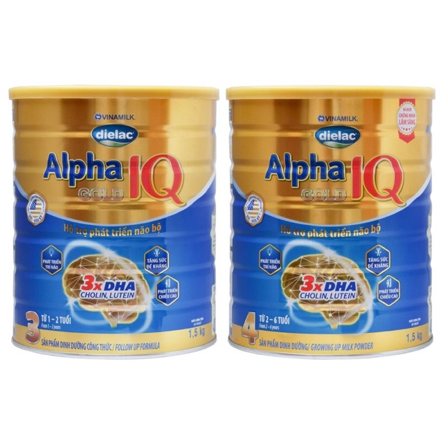 Sữa bột Dielac Alpha Gold step 3,4 (1,5kg)