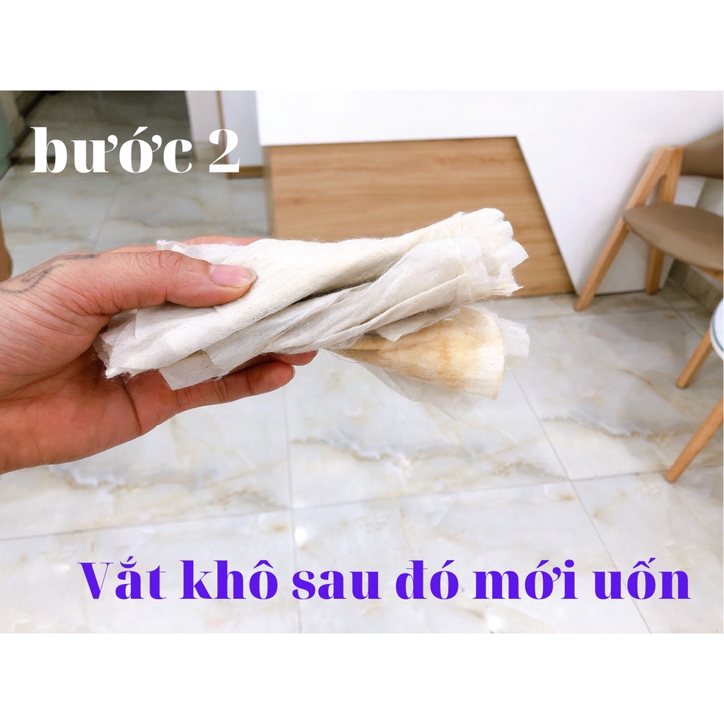 Giấy uốn tóc setting.uốn nóng tiêu chuẩn.siêu bền.1 hộp 360 tờ