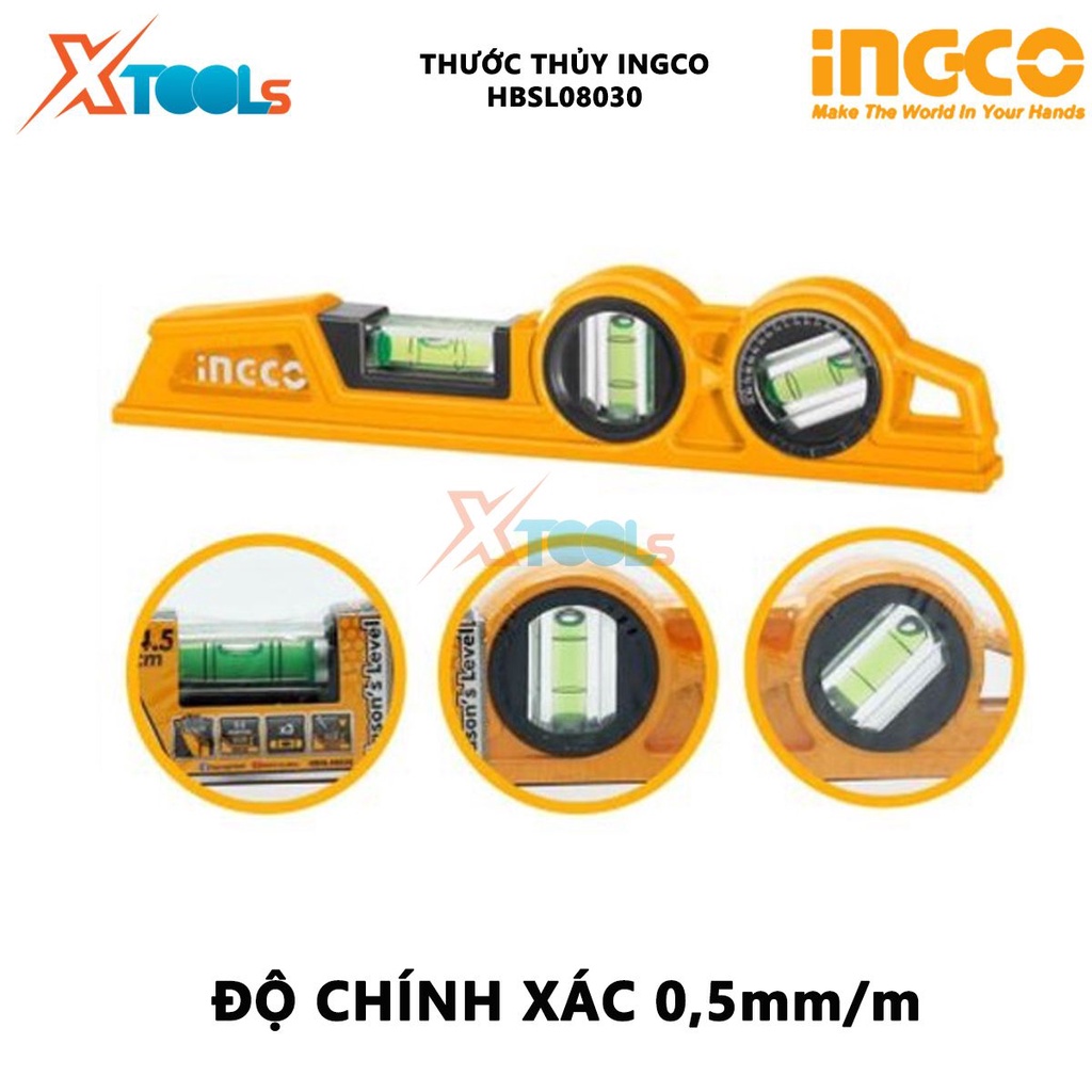 Thước thủy 24.5 cm INGCO HBSL08030