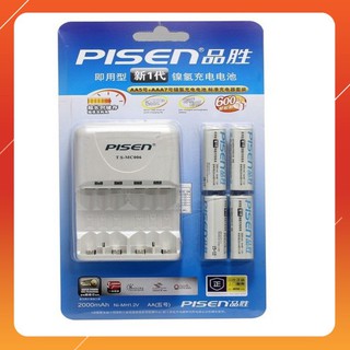Bộ pin & sạc aa pisen 2000mah