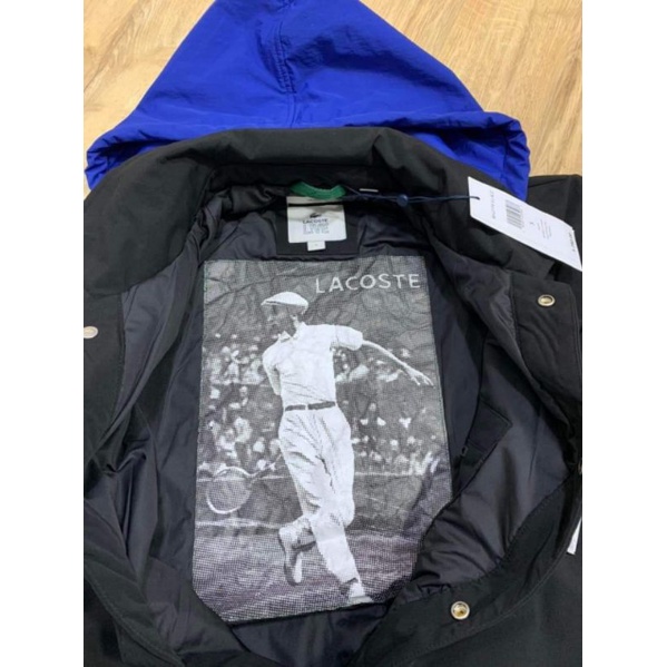 Áo khoác có mũ trùm đầu phối màu Lacoste BH2770-52G