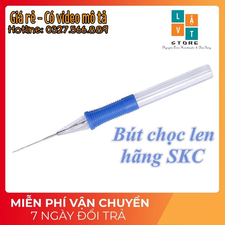 [SKC] Bút giữ kim làm len chọc cán nhựa hàng SKC chính hãng, kim được làm bằng sắt siêu cứng