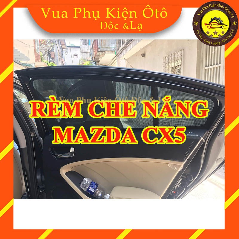 Rèm che nắng theo xe CX5 2012- 2020- Bộ 4 tấm dính nam châm hàng loại 1