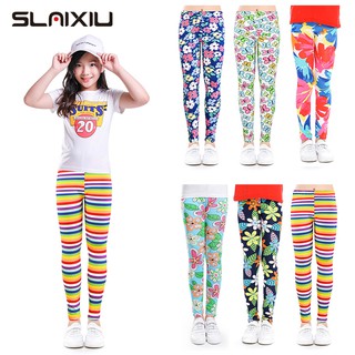 1 Quần Legging Mềm Mỏng Co Giãn Dành Cho Bé Gái 2-13 Tuổi
