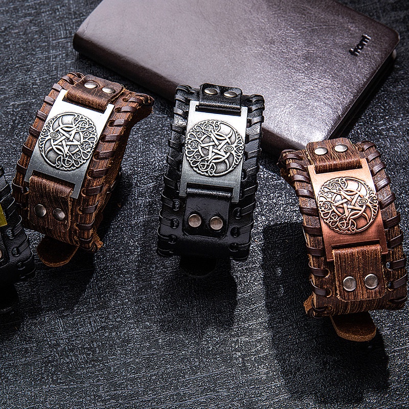 Vòng Đeo Tay Phong Cách Viking Thời Trang Cho Nam