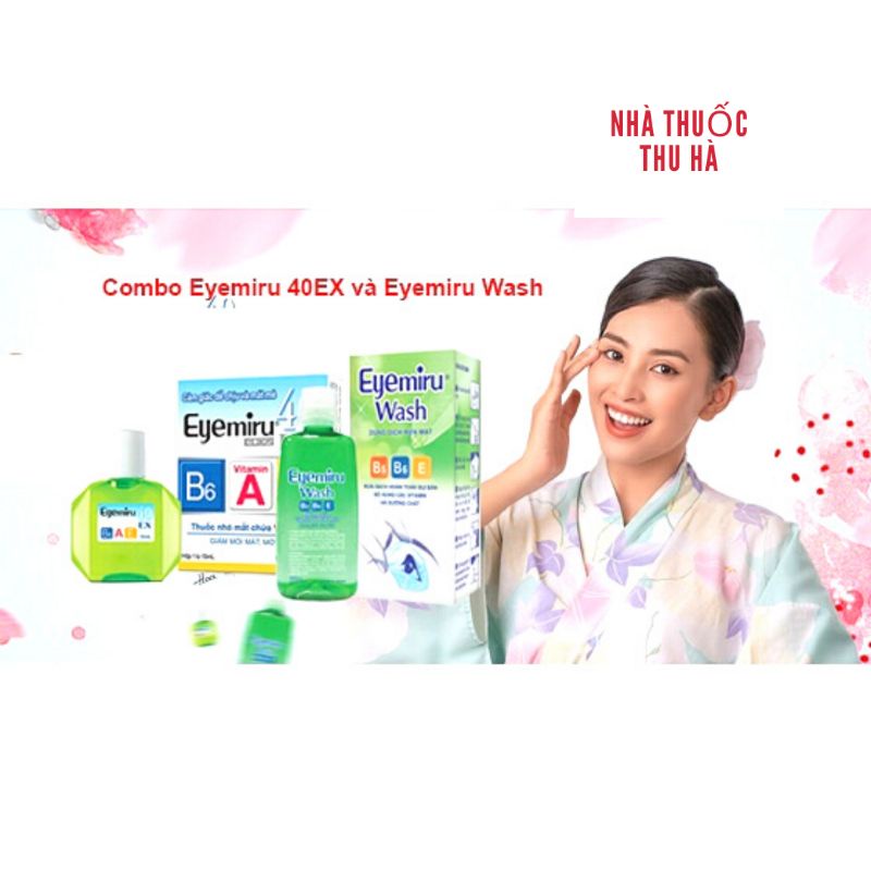 [Chính Hãng]Combo chăm sóc mắt 2 (1 Eyemiru 40EX và 1 Eyemiru Wash)