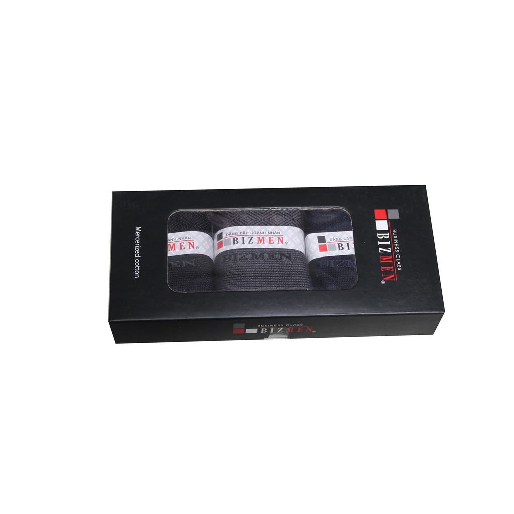 Hộp 3 đôi tất nam cổ trung Bizmen: JK-01