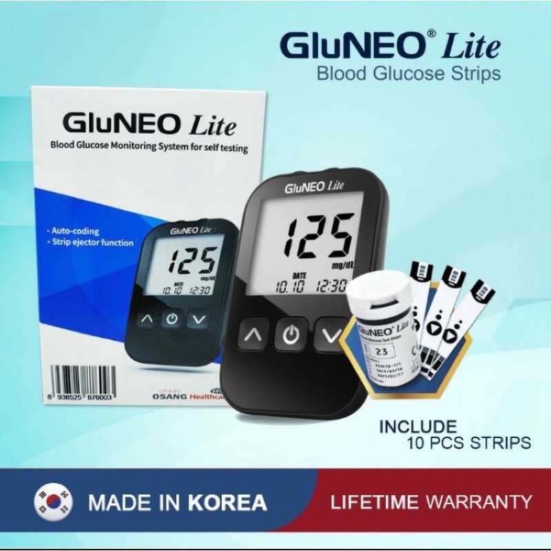 Máy đo đường huyết GluNeo Lite ( quà tặng sữa Glucerna )