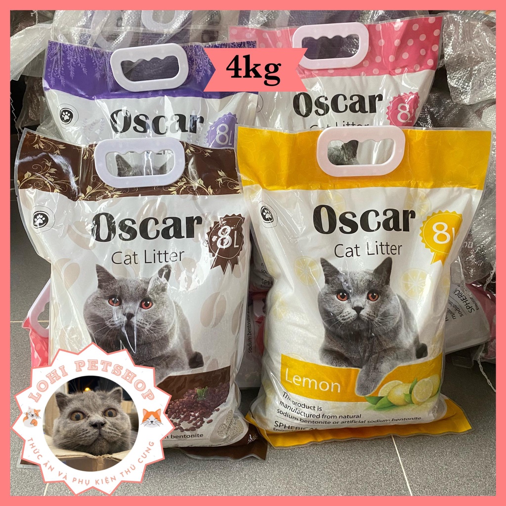 Cát vệ sinh cho mèo - Cát oscar 8L - 4kg