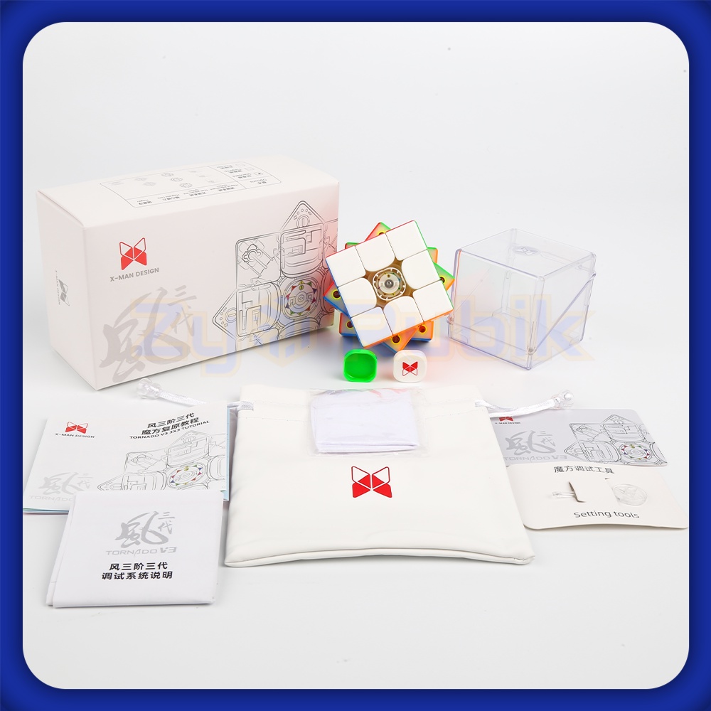 Rubik 3x3  Tornado V3 M 3 Phiên bản Standard, Flagship, Pioneer - Xman Tornado V3M - Đồ Chơi Trí Tuệ - Zyo Rubik