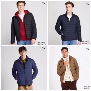 Áo lông vũ Nam không mũ siêu nhẹ vải chịu mưa UNIQLO Nhật 2019