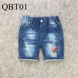 Quần jeans lửng lưng thun co giãn cho bé trai