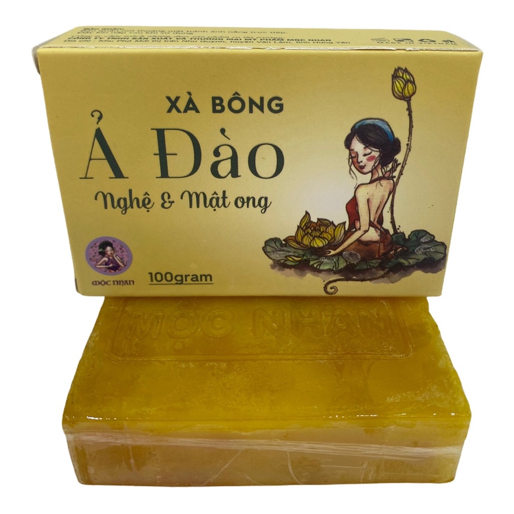 Xà bông nghệ Mộc Nhan 100gram