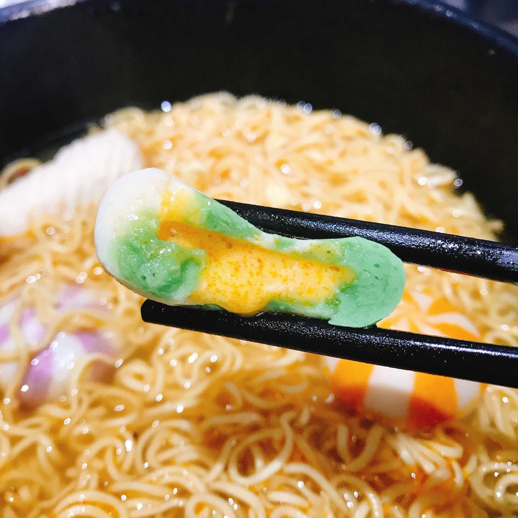 Viên thả lẩu bánh bao trứng muối phomai/ nhím biển viên xanh Lacusina, Phumark dùng nhúng lẩu, xiên que, trộn mì indomie