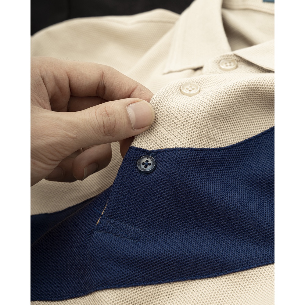 Áo polo nam BEN &amp; TOD R1300BB151 vải thun cotton 100% nam tính chỉnh chu sang trọng thanh lịch