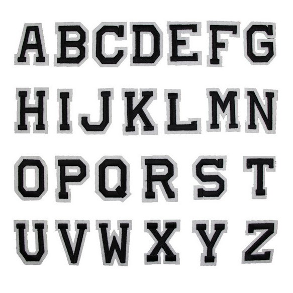 Set 4 Miếng Dán Ủi Quần Áo Hình Chữ Cái Từ A-Z