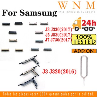 Nút Owen Dành Cho Samsung Galaxy J3 J5 J7 Pro 2017 J330 J530 J730 2016 J320F Nút Nguồn Và Bên Nút Phím Nút Bật Tắt Âm Lượng Lên Xuống Nút Bên Thay Thế Một Phần