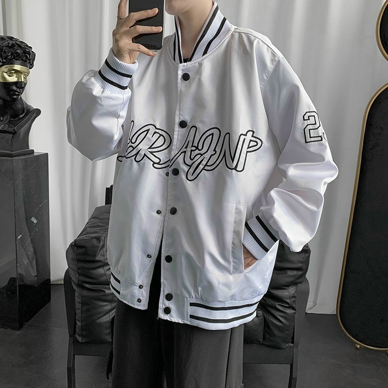 Áo Khoác Dù Hai Lớp Unisex, Áo Khoác Bomber Form Rộng 2 Màu Trắng Đen 28 Nam Nữ Ulzzang, Labibi | BigBuy360 - bigbuy360.vn