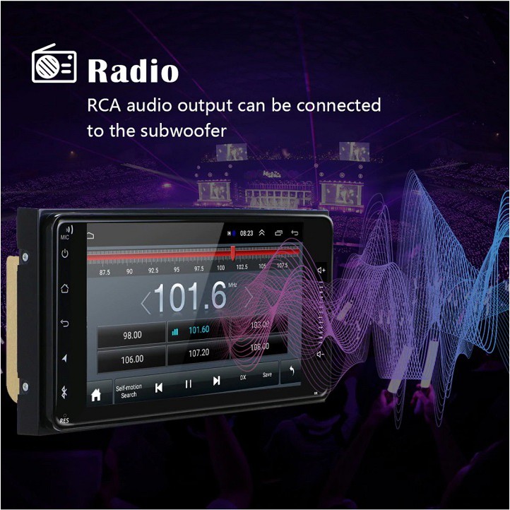 (Hỗ Trợ Tiếng Việt) Màn Hình Android 10.1 Cảm Ứng 7 Inch Bluetooth GPS Wifi Dành Cho Xe Toyota