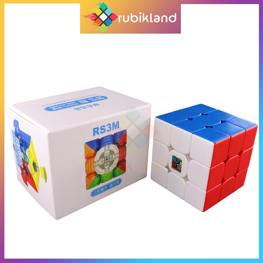 Rubik 3x3 RS3M 2020 MF3RS3 M Có Nam Châm Rubic 3 Tầng Stickerless 3x3x3 Đồ Chơi Trí Tuệ Trẻ Em